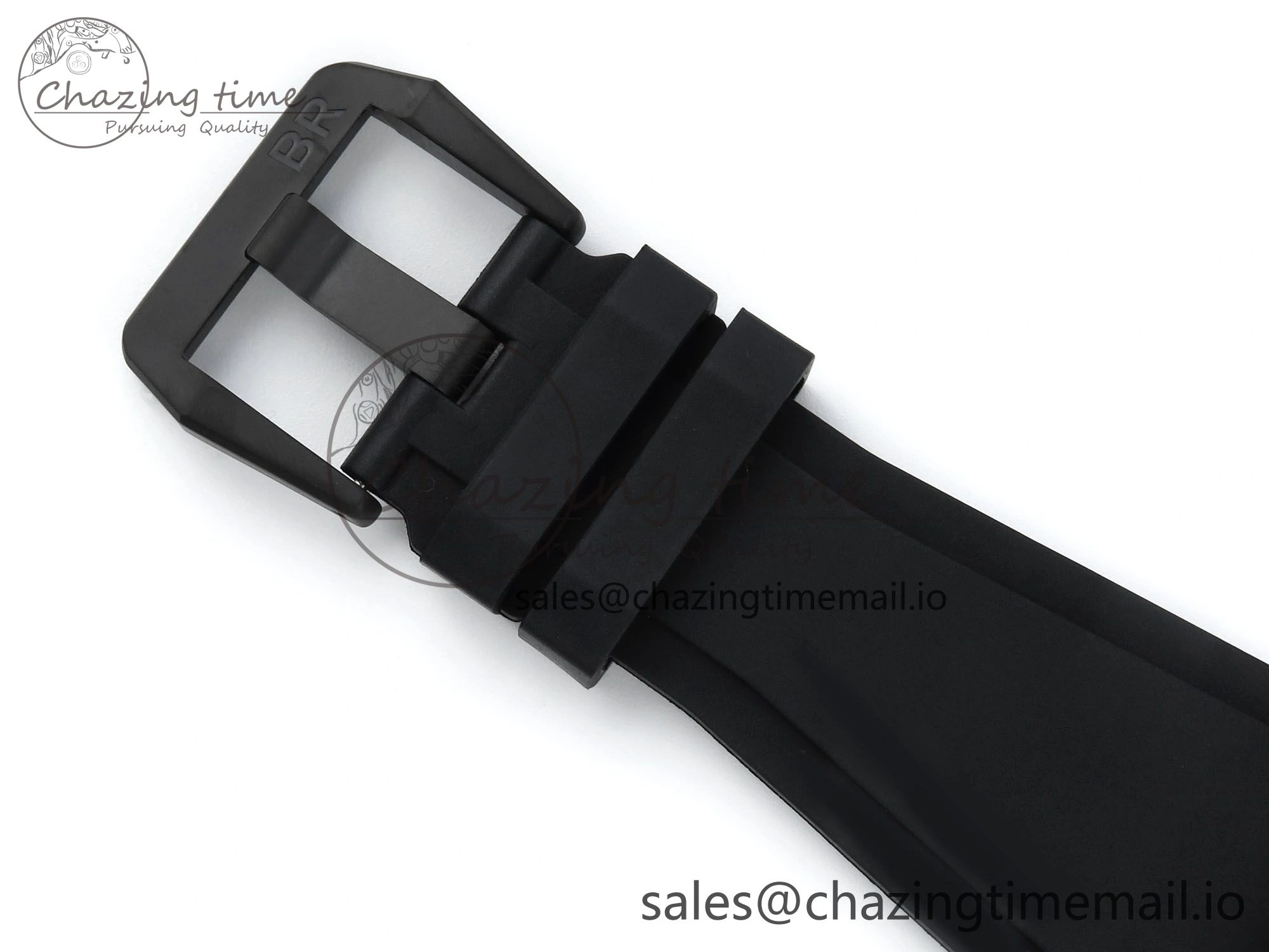 BR03 GyroCompass M+F 1:1 Best Edition Black Dial on Black Rubber Strap A2892