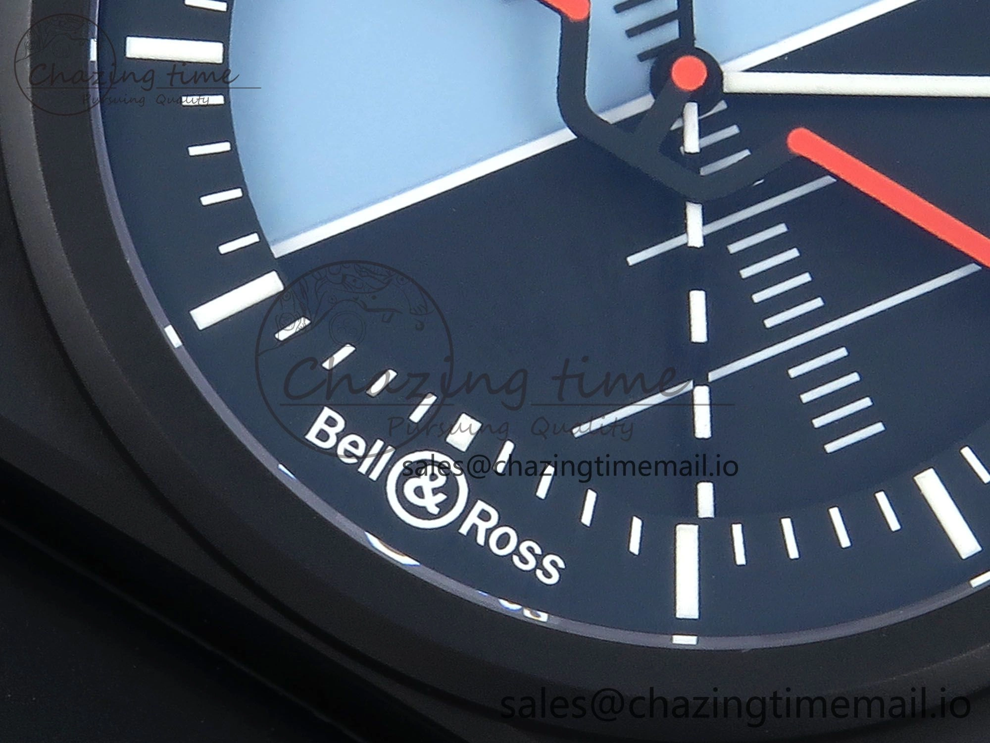 BR03 Horizon M+F 1:1 Best Edition Black Blue Dial on Black Rubber Strap A2892