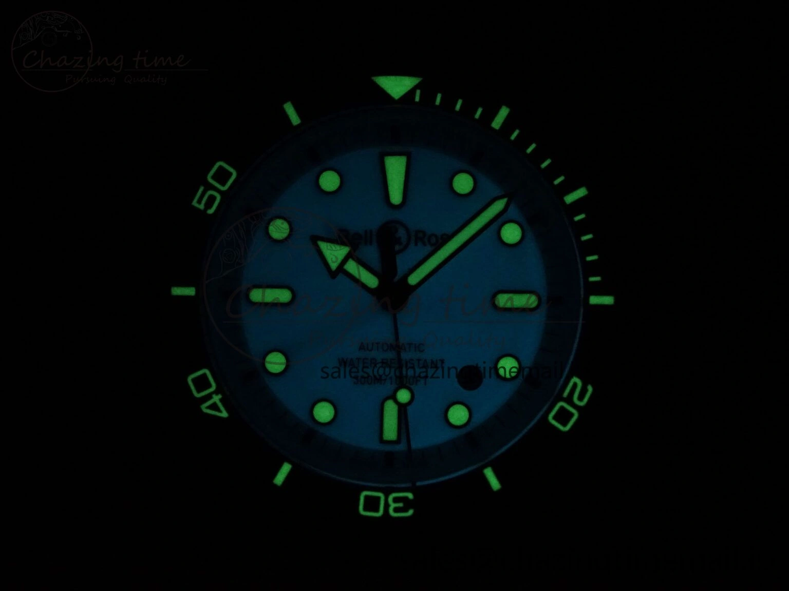 BR03A Instruments BRF 1:1 Best Edition Blue Dial on Black Rubber Strap A2824