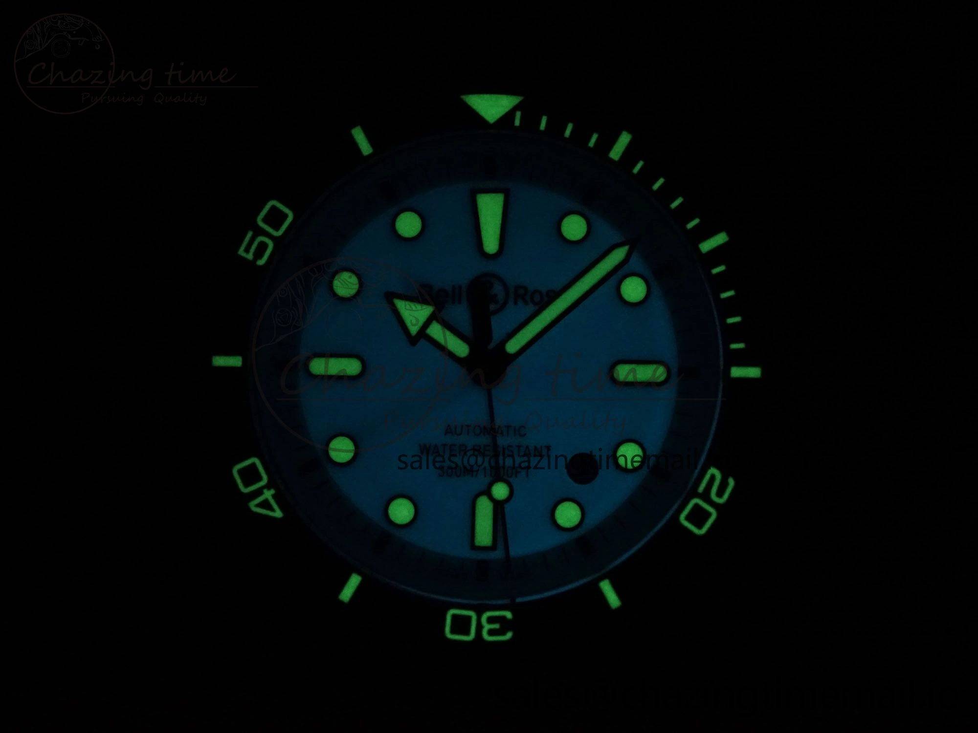 BR03A Instruments BRF 1:1 Best Edition Blue Dial on Black Rubber Strap A2824