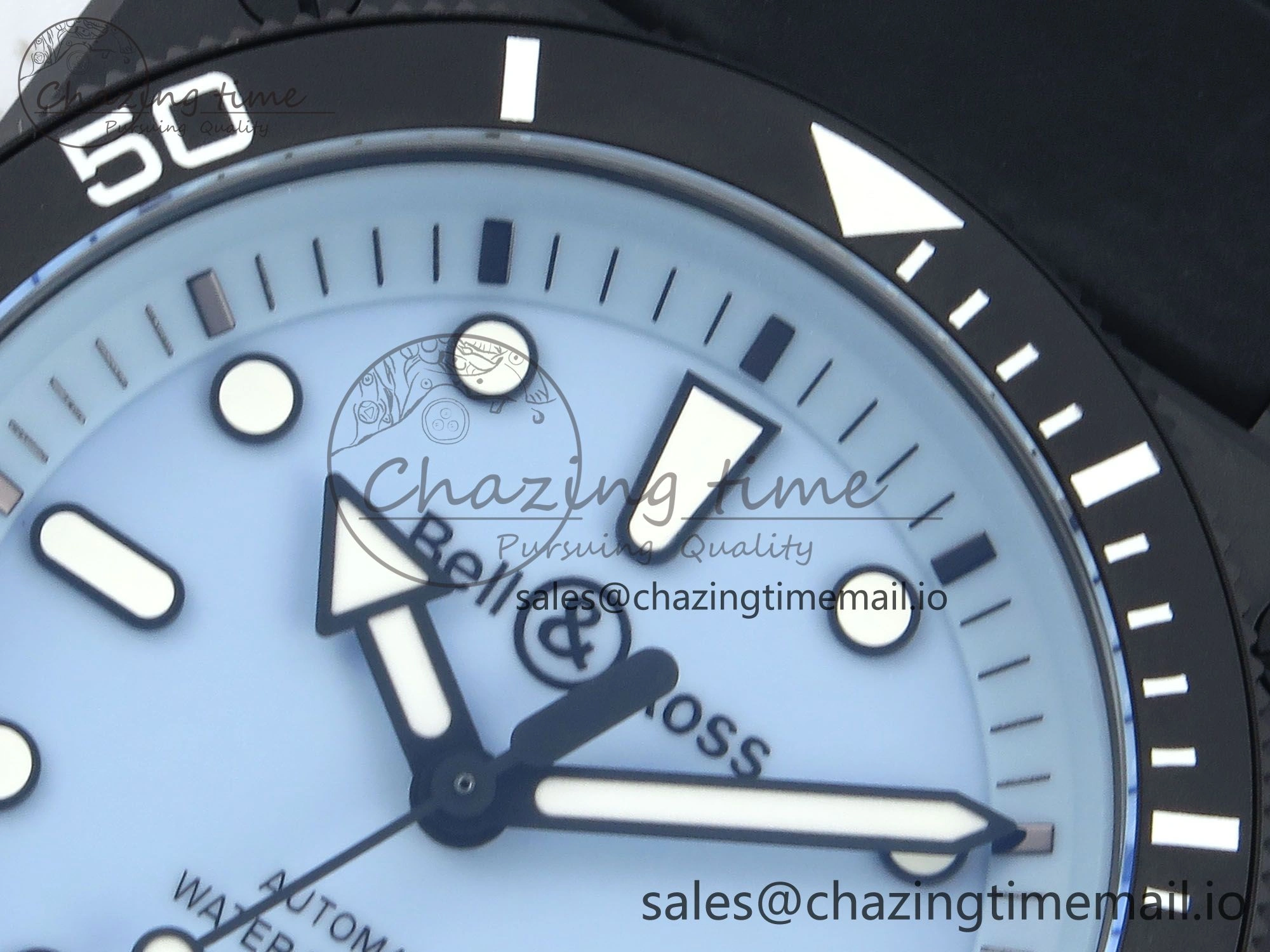 BR03A Instruments BRF 1:1 Best Edition Blue Dial on Black Rubber Strap A2824