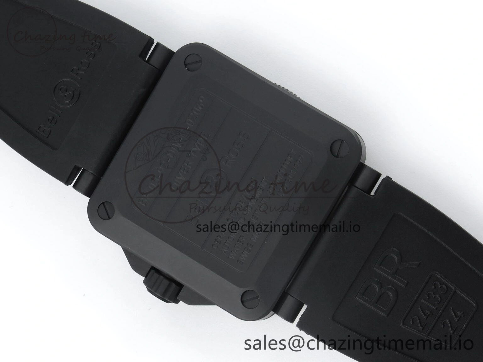 BR03A Instruments BRF 1:1 Best Edition Blue Dial on Black Rubber Strap A2824