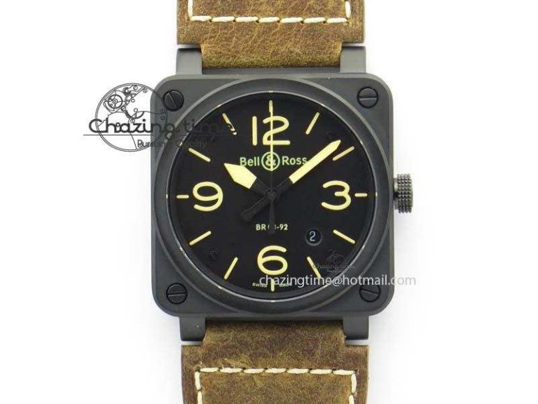 BR03A Instruments BRF 1:1 Best Edition Blue Dial on Black Rubber Strap A2824