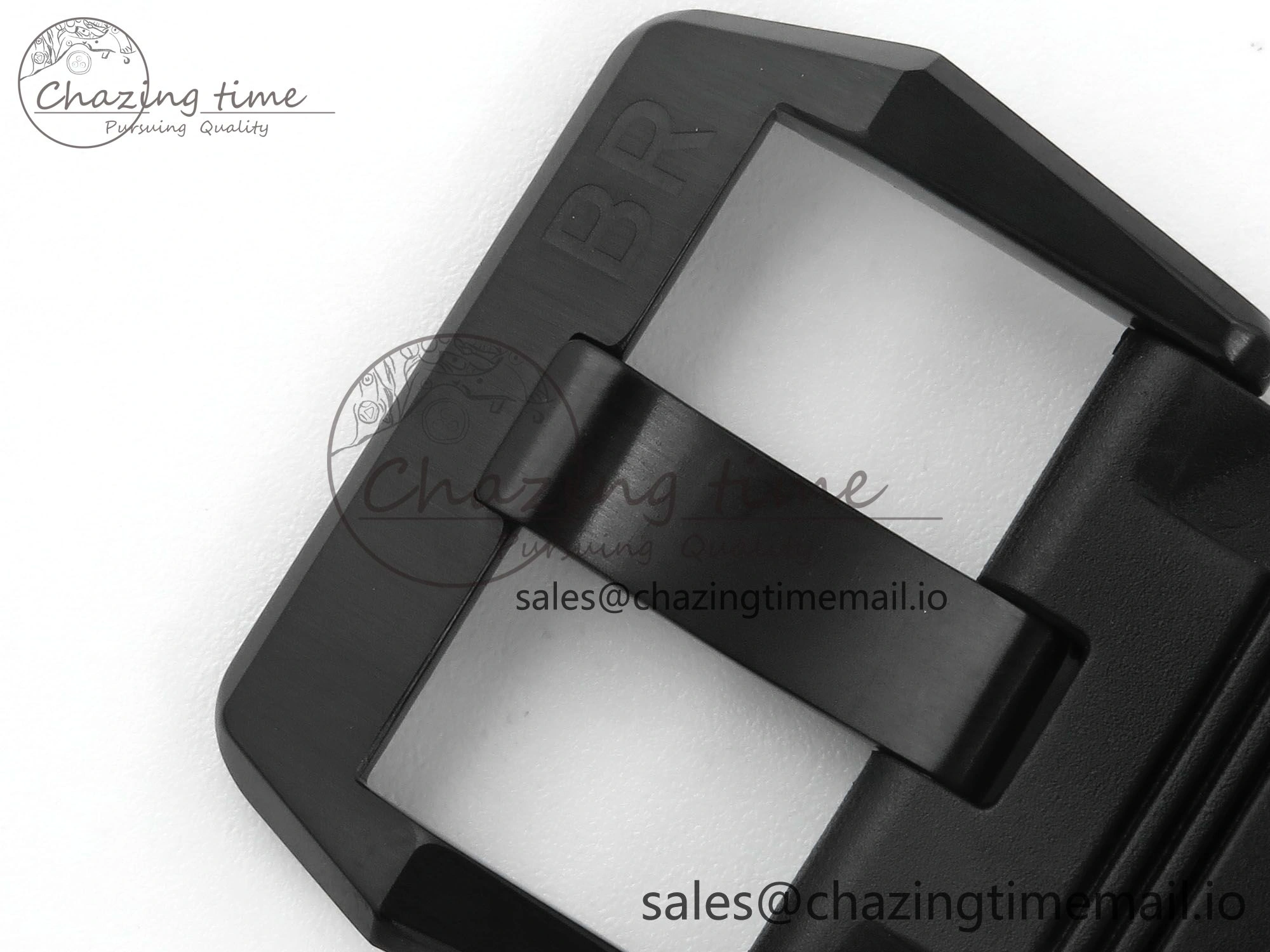 BR03A Instruments BRF 1:1 Best Edition Pale Green Dial on Black Rubber Strap A2824