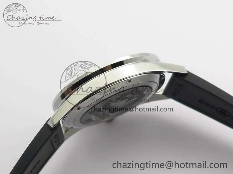 BR123 Vintage 50 Years SS Brown Dial On Black Rubber Strap MIYOTA 9015
