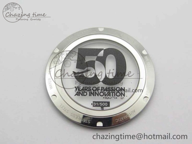 BR123 Vintage 50 Years SS Brown Dial On Black Rubber Strap MIYOTA 9015