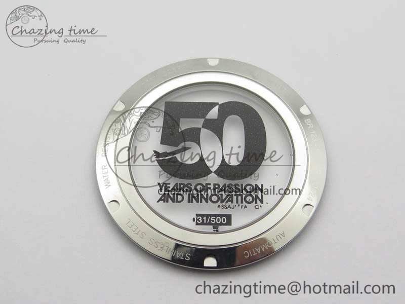 BR123 Vintage 50 Years SS Brown Dial On Black Rubber Strap MIYOTA 9015