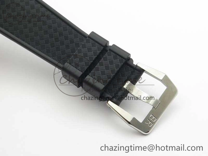 BR123 Vintage 50 Years SS Brown Dial On Black Rubber Strap MIYOTA 9015