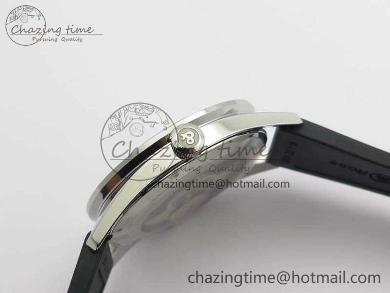 BR123 Vintage SS Brown Dial On Black Rubber Strap MIYOTA 9015