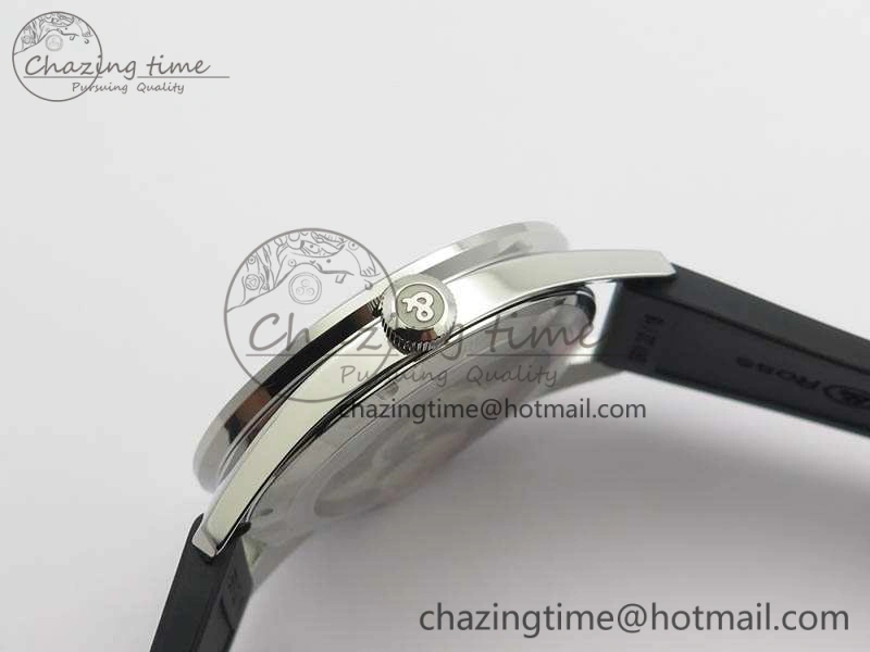 BR123 Vintage SS Brown Dial On Black Rubber Strap MIYOTA 9015