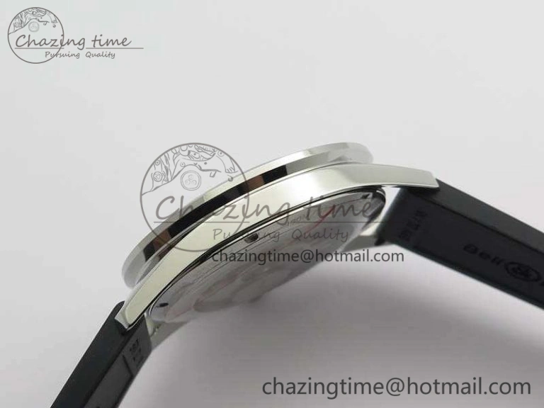 BR123 Vintage SS Brown Dial On Black Rubber Strap MIYOTA 9015