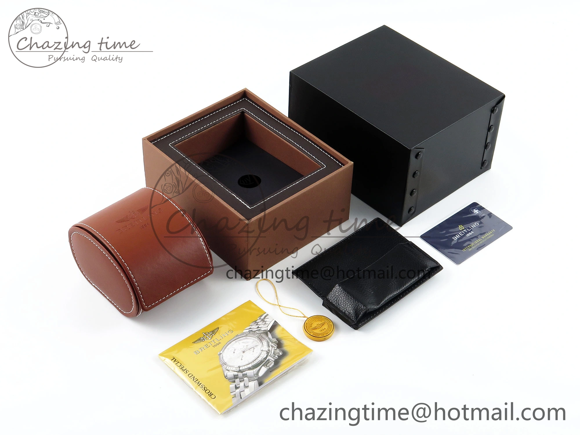 BREITLING BOXSET WITH CARD & PAPERS