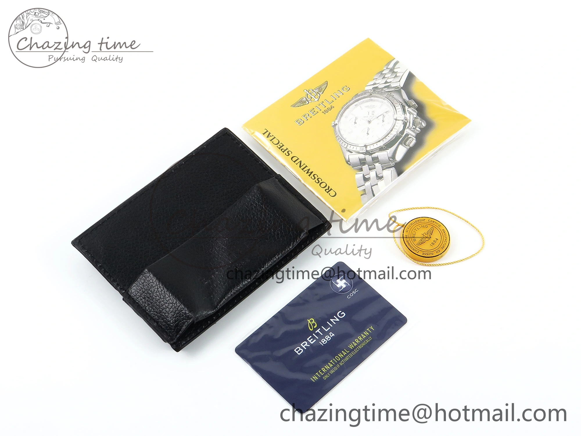 BREITLING BOXSET WITH CARD & PAPERS