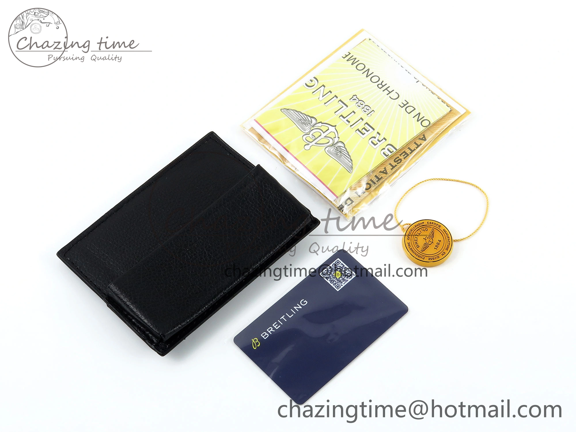 BREITLING BOXSET WITH CARD & PAPERS