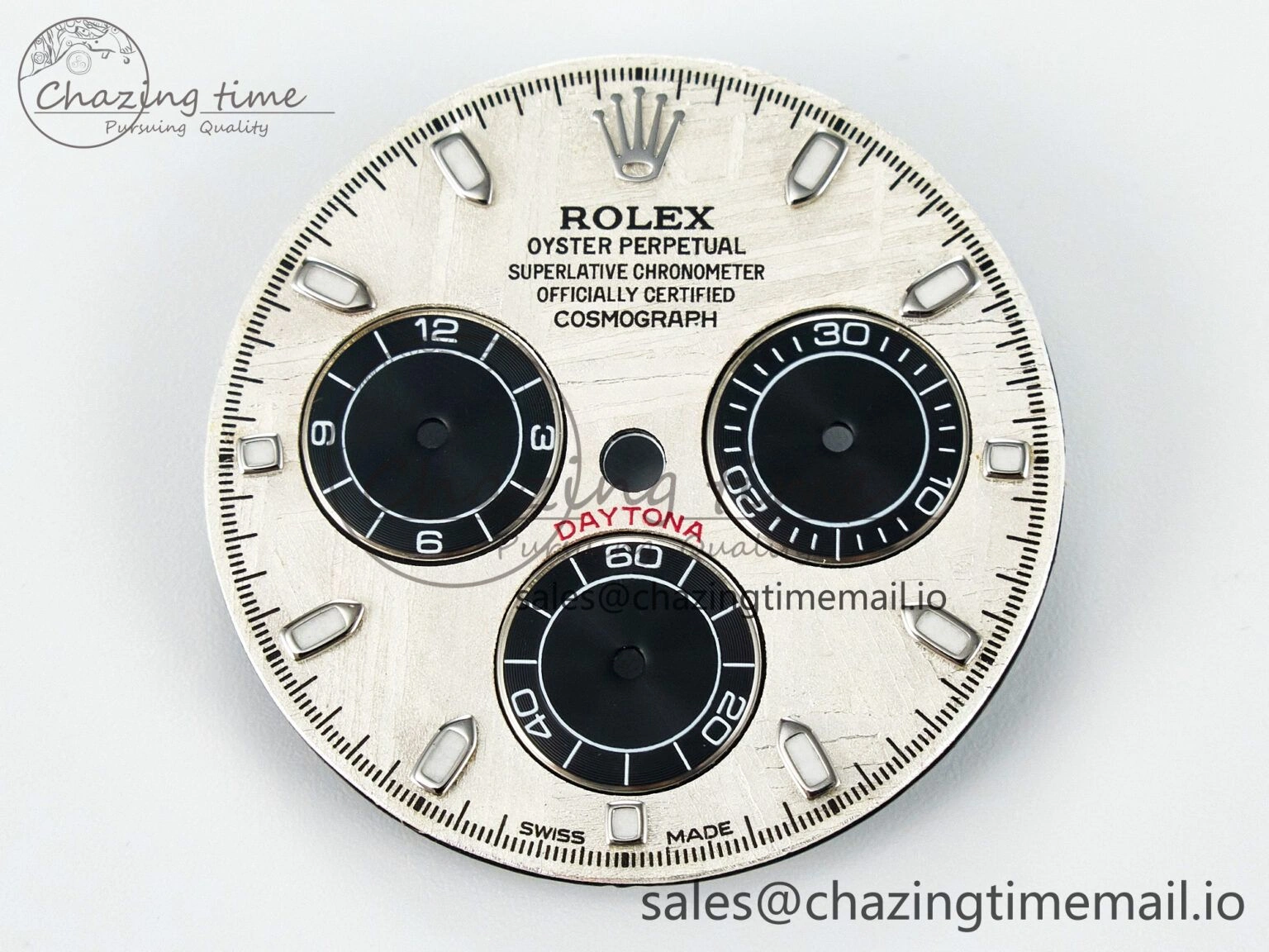 BUFF SS Meteorite Dial for Daytona Compatible with 4130 Movement