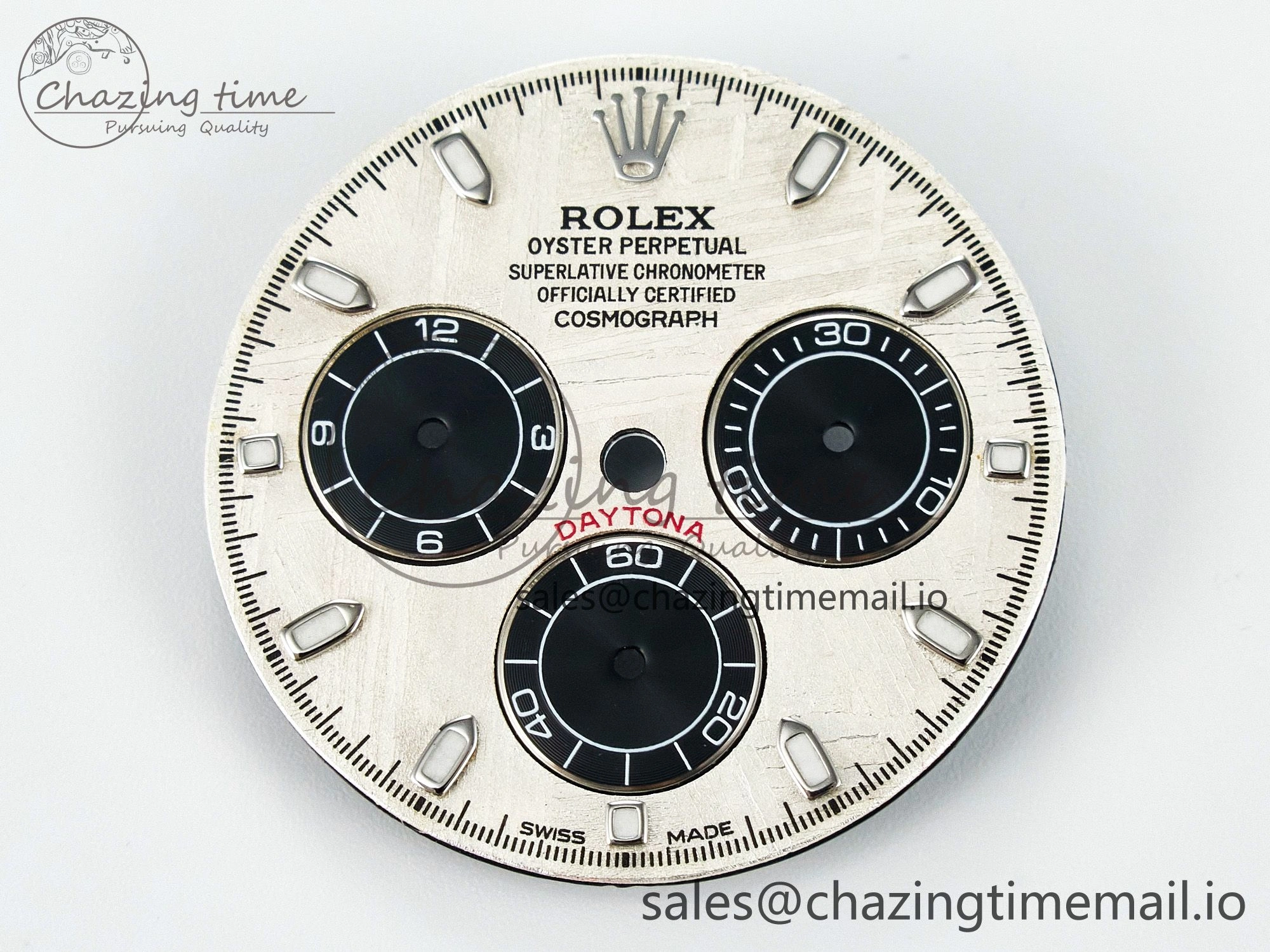 BUFF SS Meteorite Dial for Daytona Compatible with 4130 Movement