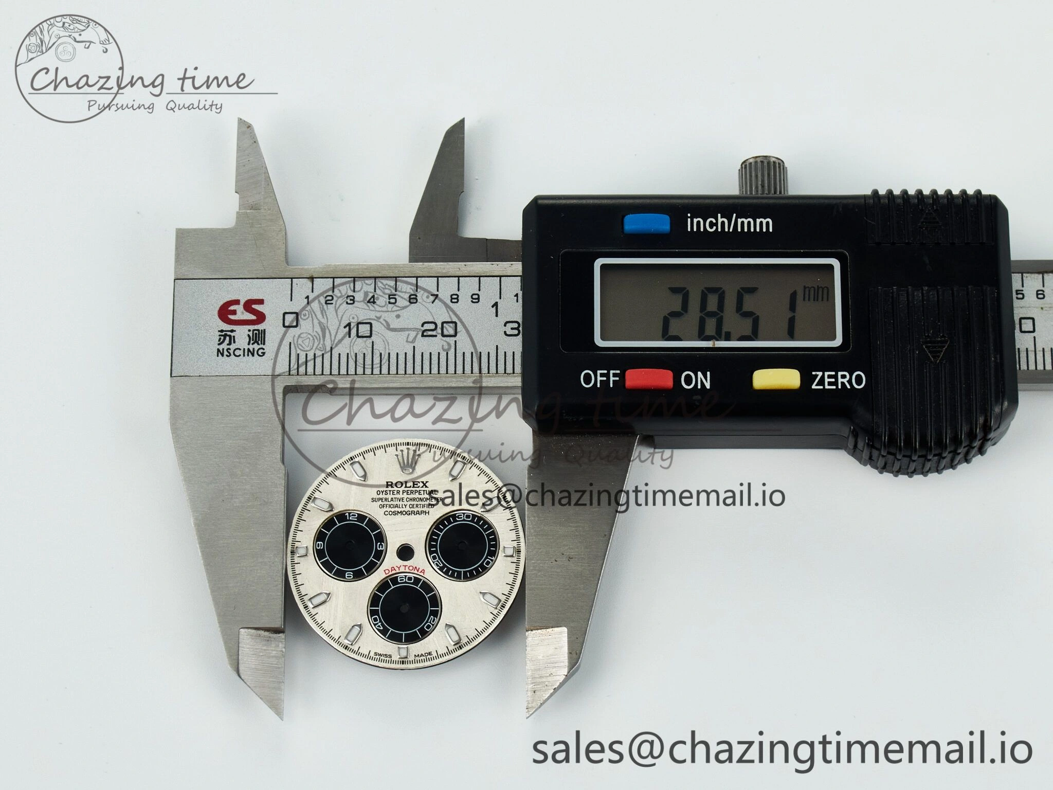 BUFF SS Meteorite Dial for Daytona Compatible with 4130 Movement