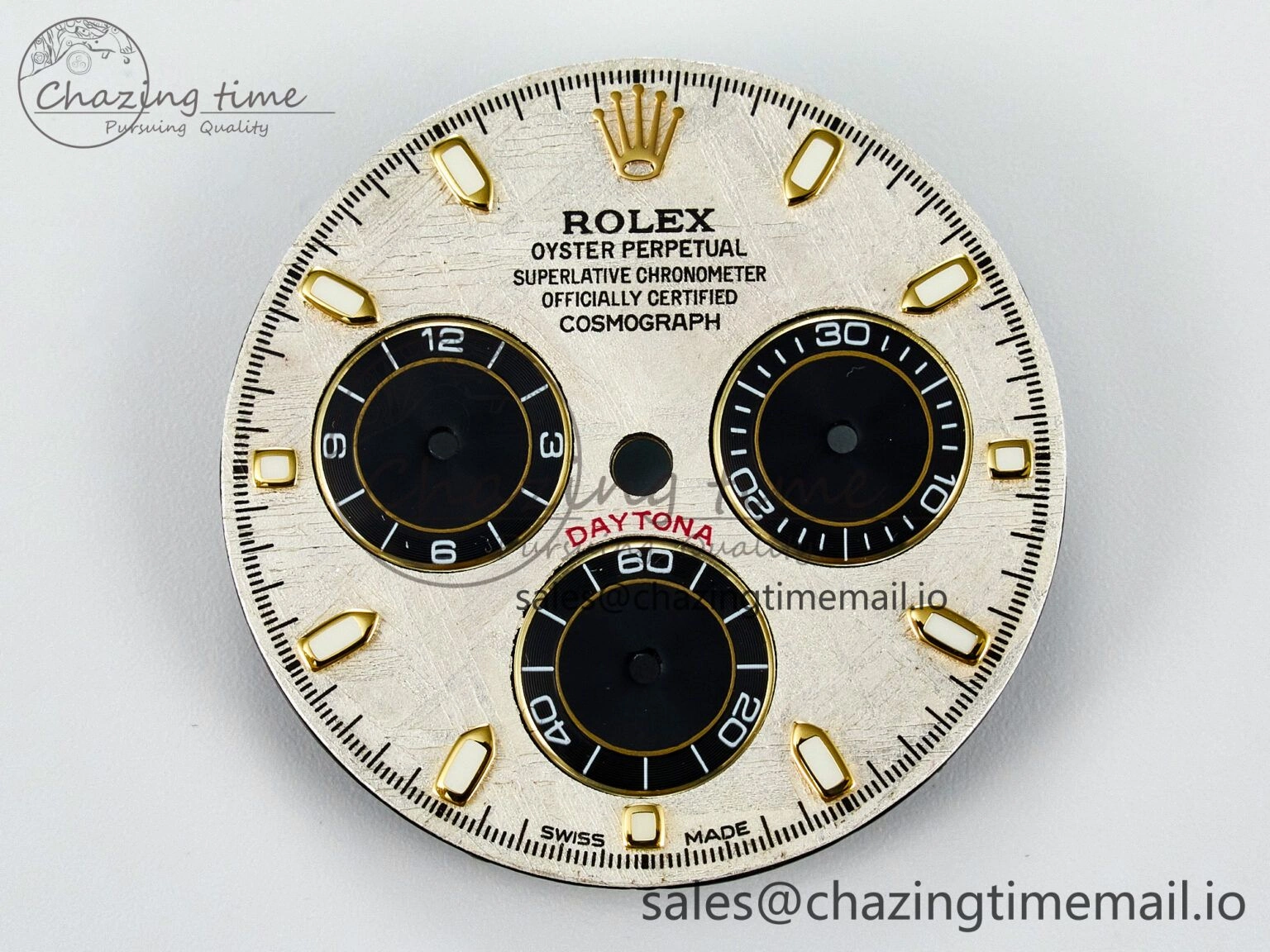BUFF YG Meteorite Dial for Daytona Compatible with 4130 Movement