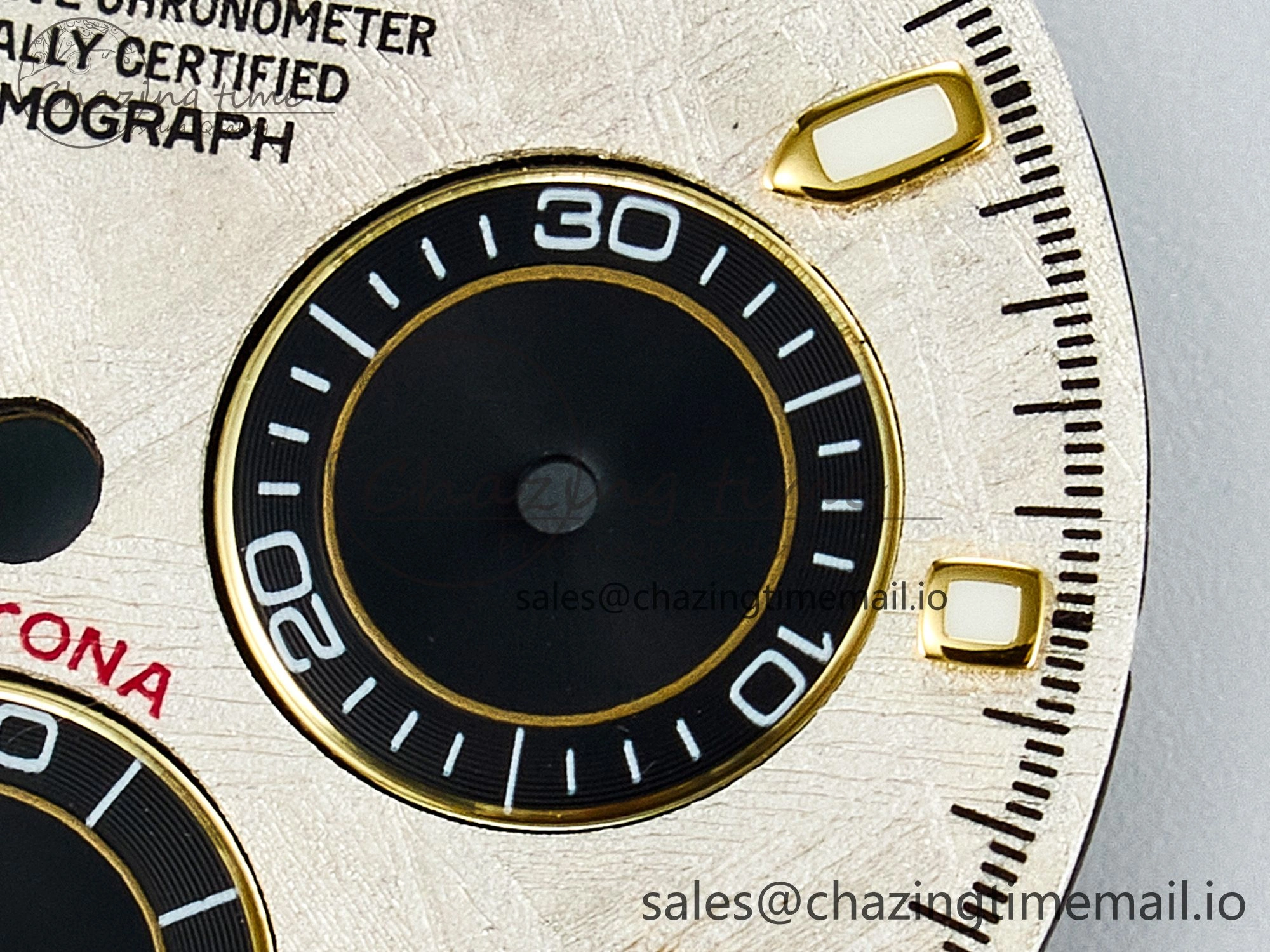 BUFF YG Meteorite Dial for Daytona Compatible with 4130 Movement