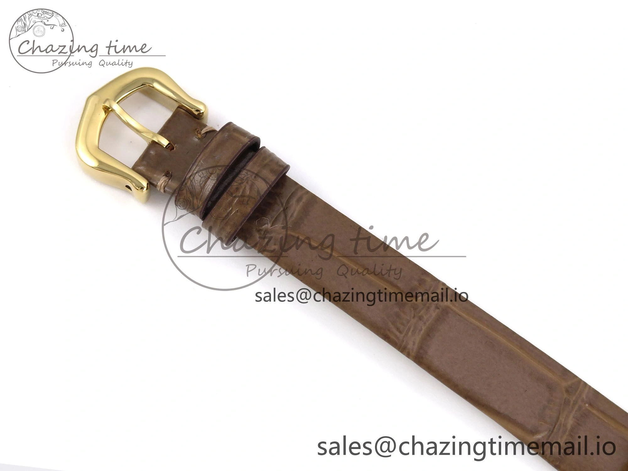 Baignoire De Cartier YG AF 1:1 Best Edition Silver Dial on Brown Leather Strap Ronda Quartz