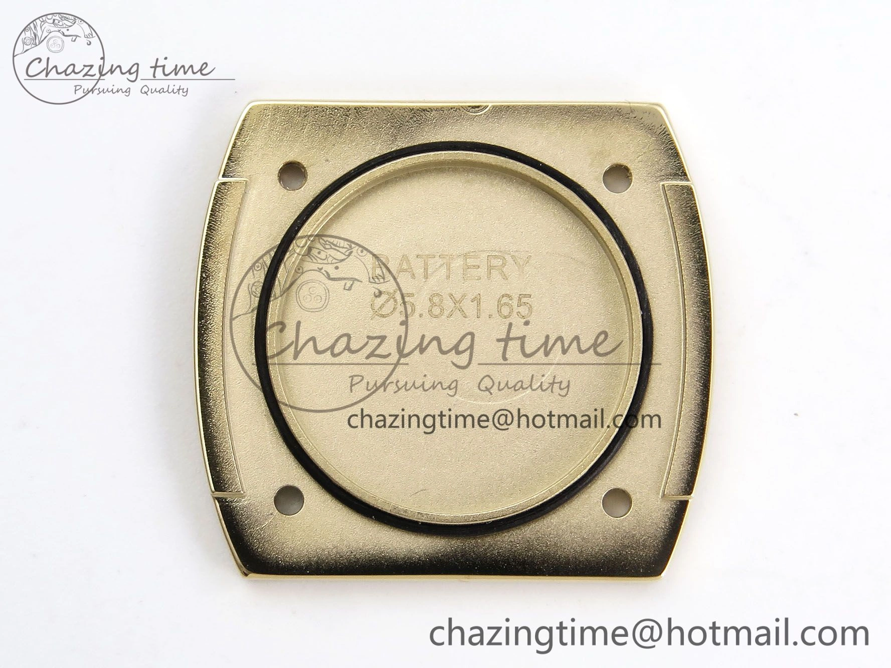 Baignoire De Cartier YG DRF 1:1 Best Edition Silver Dial on Black Leather Strap Swiss Quartz