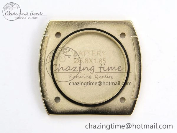 Baignoire De Cartier YG DRF 1:1 Best Edition Silver Dial on Brown Leather Strap Swiss Quartz