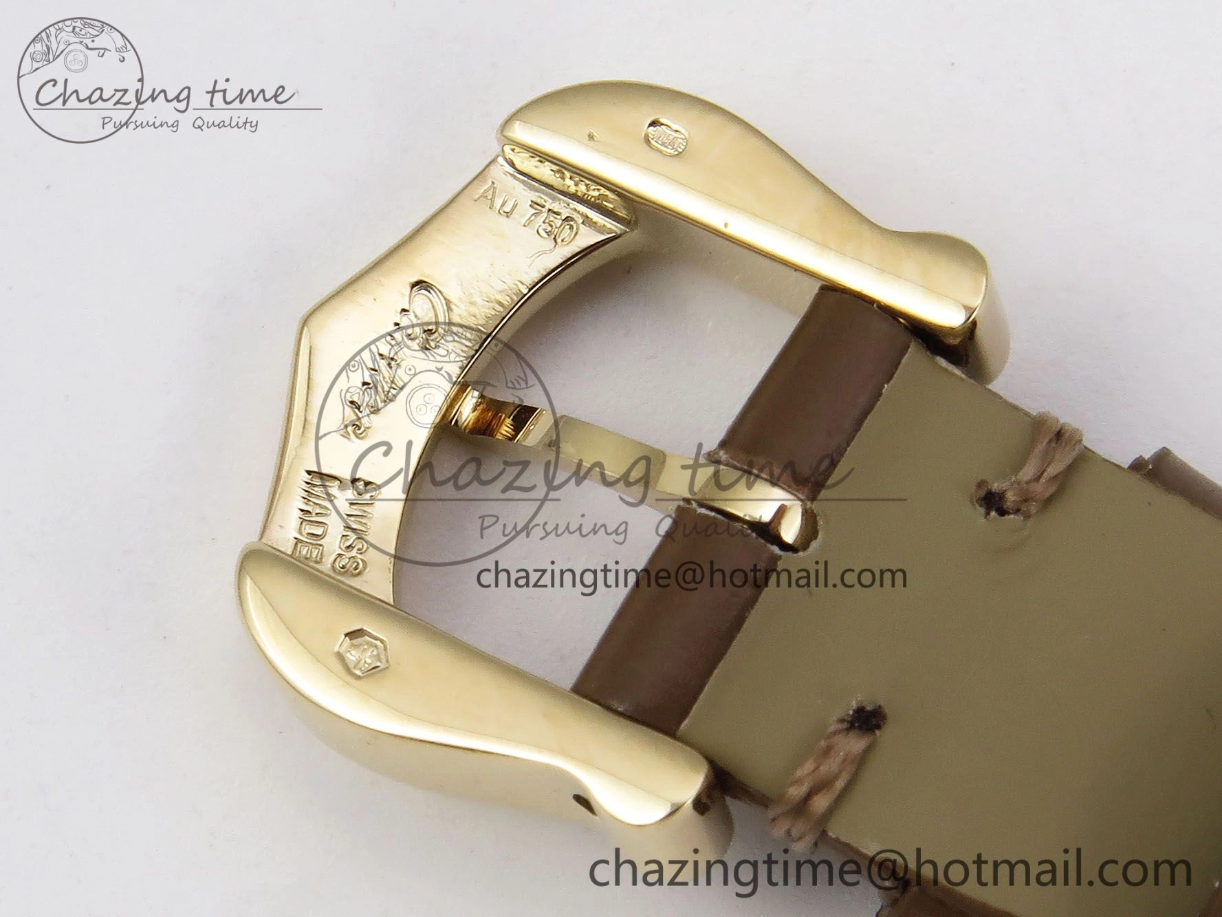 Baignoire De Cartier YG DRF 1:1 Best Edition Silver Dial on Brown Leather Strap Swiss Quartz
