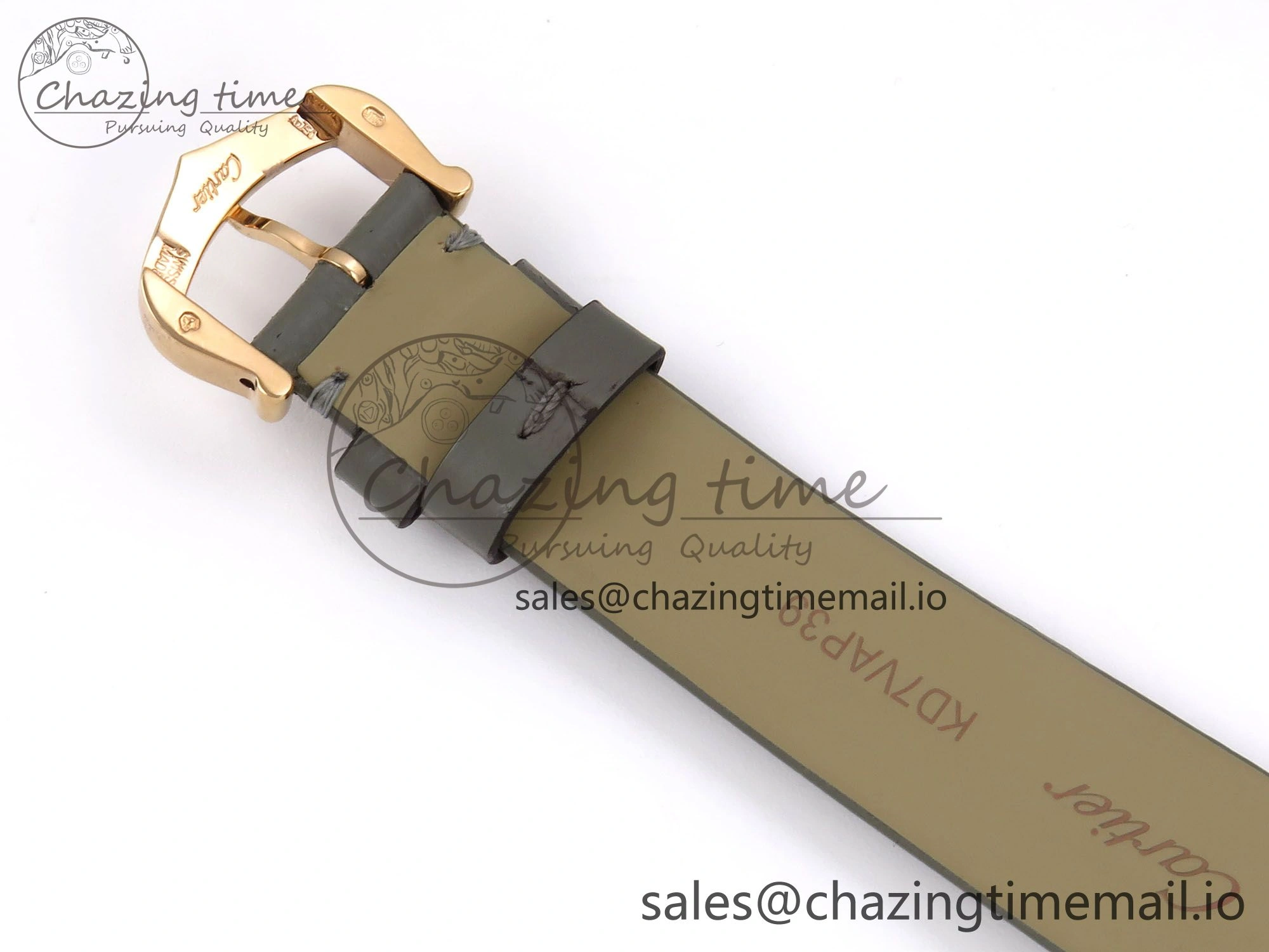 Ballon Blanc De Cartier 30mm RG AF 1:1 Best Edition Silvered Dial Diamonds Bezel on Green Leather Strap Ronda Quartz