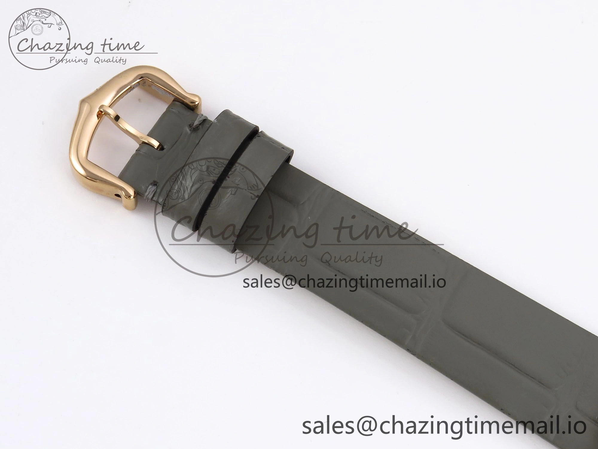 Ballon Blanc De Cartier 30mm RG AF 1:1 Best Edition Silvered Dial on Green Leather Strap Ronda Quartz