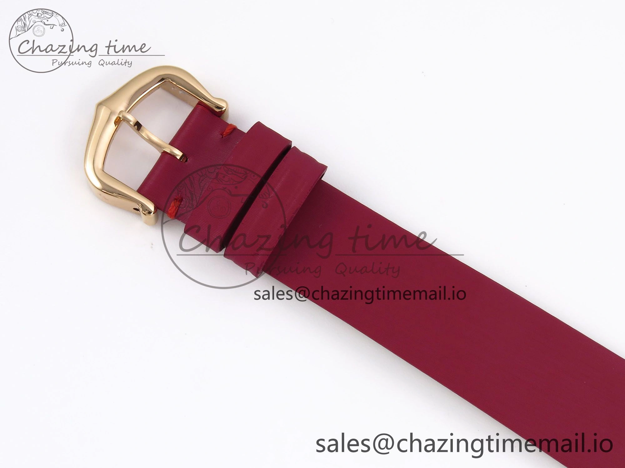 Ballon Blanc De Cartier 30mm RG AF 1:1 Best Edition Silvered Dial on Red Fabric Strap Ronda Quartz