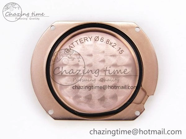 Ballon Blanc De Cartier 30mm RG DRF 1:1 Best Edition Silvered Texture Dial on Green Leather Strap Ronda Quartz