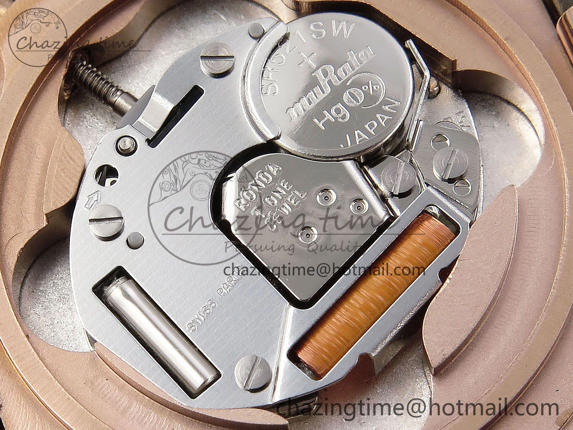 Ballon Blanc De Cartier 30mm RG DRF 1:1 Best Edition Silvered Texture Dial on Green Leather Strap Ronda Quartz