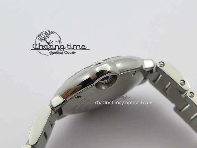 Ballon Bleu 28mm Ladies SS V6F 1:1 Best Edition White Dial On SS Bracelet Ronda Quartz V2