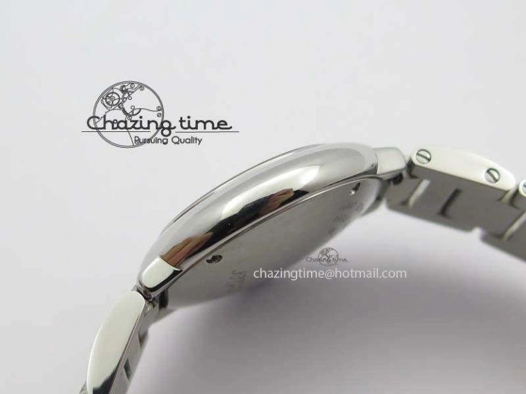Ballon Bleu 28mm Ladies SS V6F 1:1 Best Edition White Dial On SS Bracelet Ronda Quartz V2