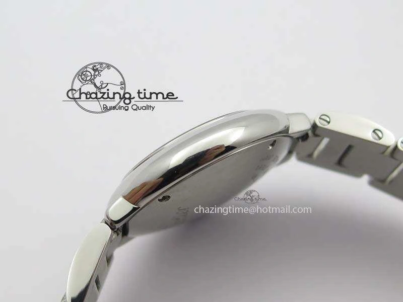 Ballon Bleu 28mm Ladies SS V6F 1:1 Best Edition White Dial On SS Bracelet Ronda Quartz V2