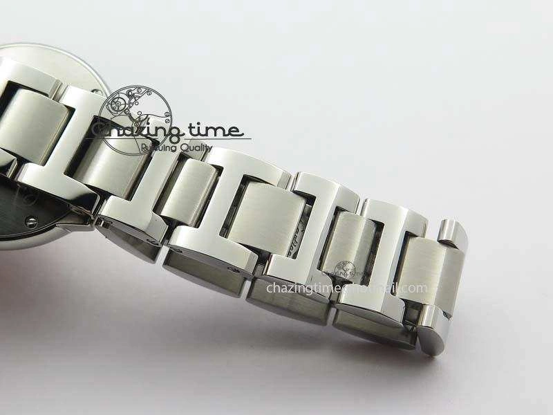 Ballon Bleu 28mm Ladies SS V6F 1:1 Best Edition White Dial On SS Bracelet Ronda Quartz V2