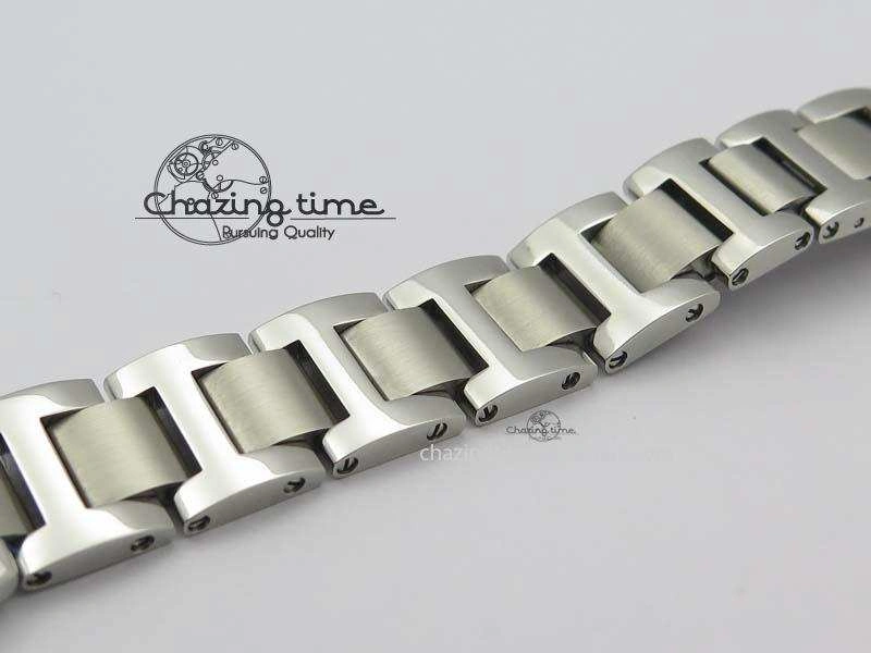 Ballon Bleu 28mm Ladies V6F SS Diamonds Markers Pink MOP Dial On SS Bracelet Ronda Quartz