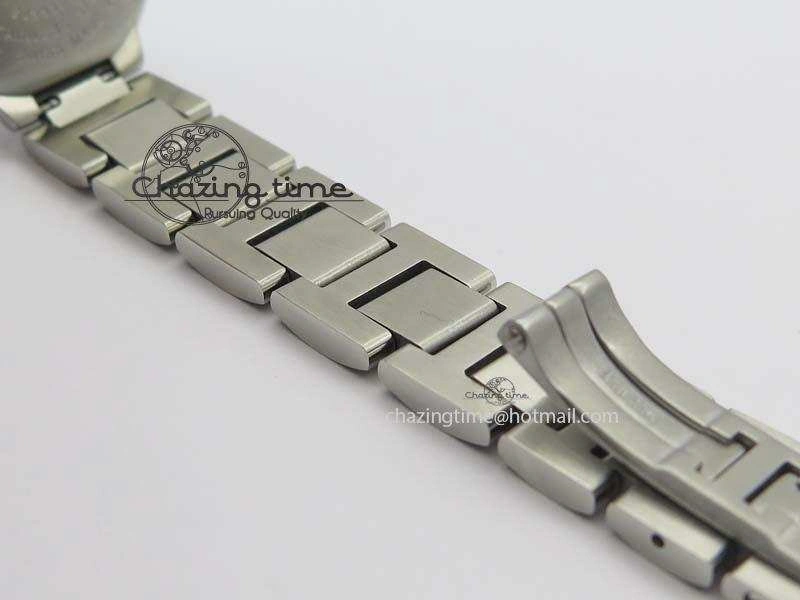 Ballon Bleu 28mm Ladies V6F SS Diamonds Markers Pink MOP Dial On SS Bracelet Ronda Quartz