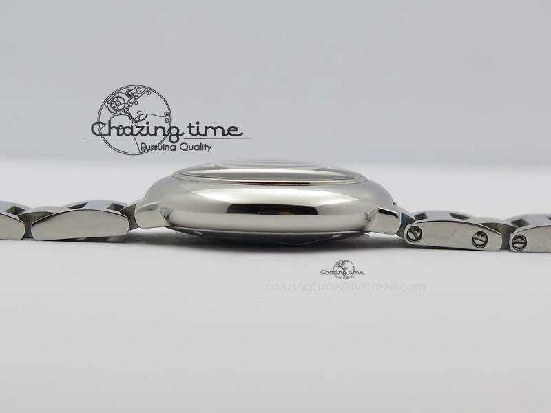 Ballon Bleu 28mm Ladies V6F SS Diamonds Markers White MOP Dial On SS Bracelet Ronda Quartz