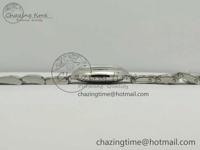 Ballon Bleu 28mm SS AF 1:1 Best Edition White Dial on SS Bracelet Ronda Quartz