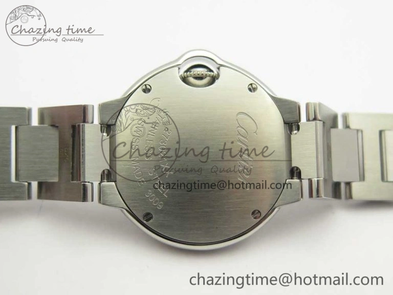 Ballon Bleu 28mm SS AF 1:1 Best Edition White Dial on SS Bracelet Ronda Quartz