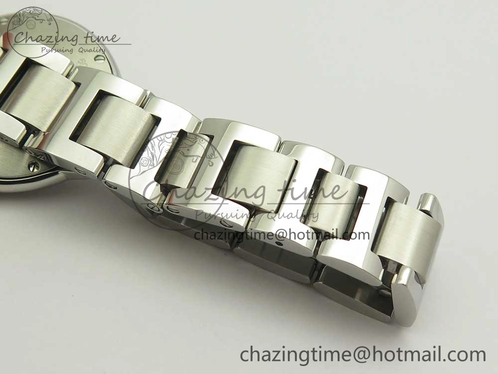 Ballon Bleu 28mm SS AF 1:1 Best Edition White Dial on SS Bracelet Ronda Quartz