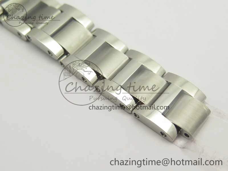Ballon Bleu 28mm SS V6F 1:1 Best Edition White Dial Diamonds Bezel On SS Bracelet Ronda Quartz