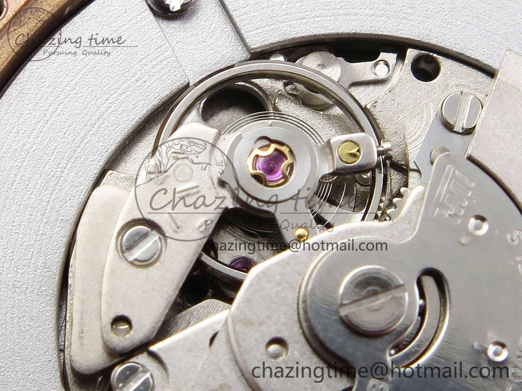Ballon Bleu 33mm RG AF 1:1 Best Edition RG Dial Diamonds Bezel on Blue Leather Strap SEIKO NH05A