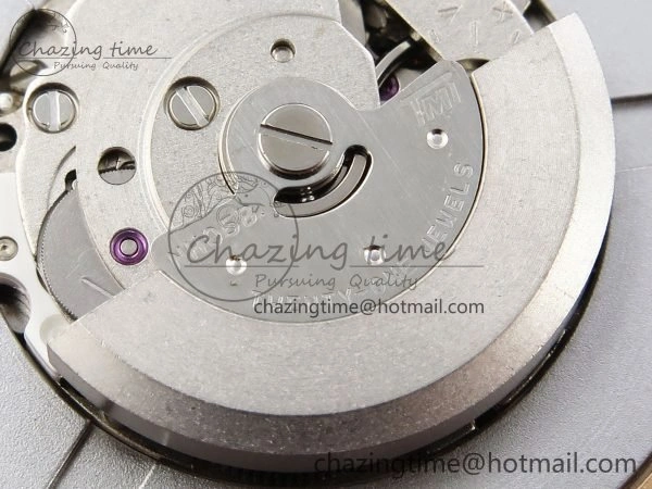 Ballon Bleu 33mm RG AF 1:1 Best Edition Silver Dial Diamonds Bezel on Red Leather Strap SEIKO NH05A