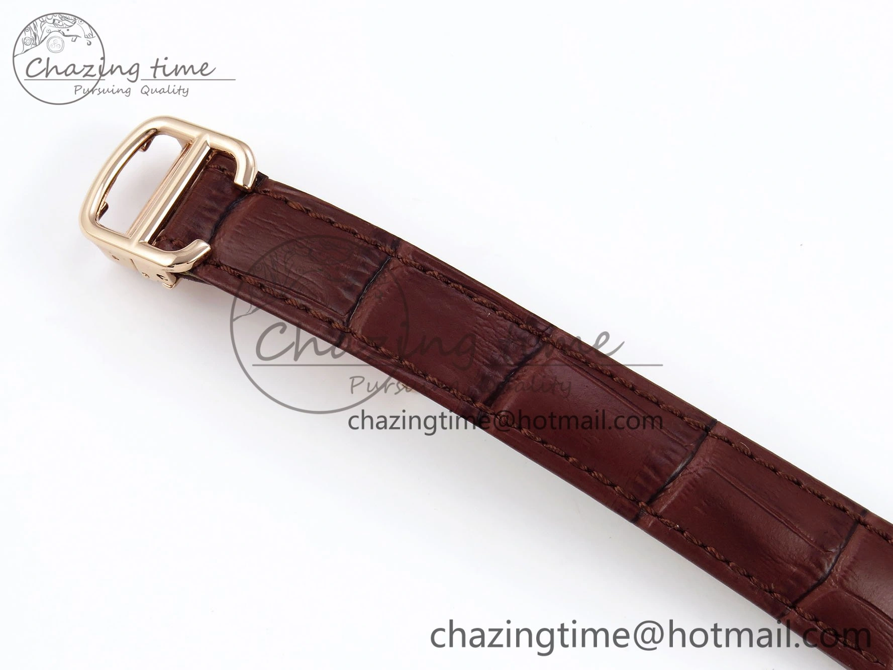 Ballon Bleu 33mm RG AF 1:1 Best Edition Silver Dial on Brown Leather Strap SEIKO NH05A