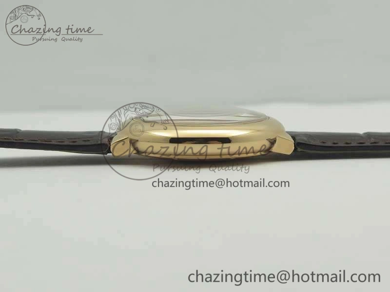 Ballon Bleu 33mm RG V6F 1:1 Best Edition White MOP Diam Dial On Leather Strap Quartz