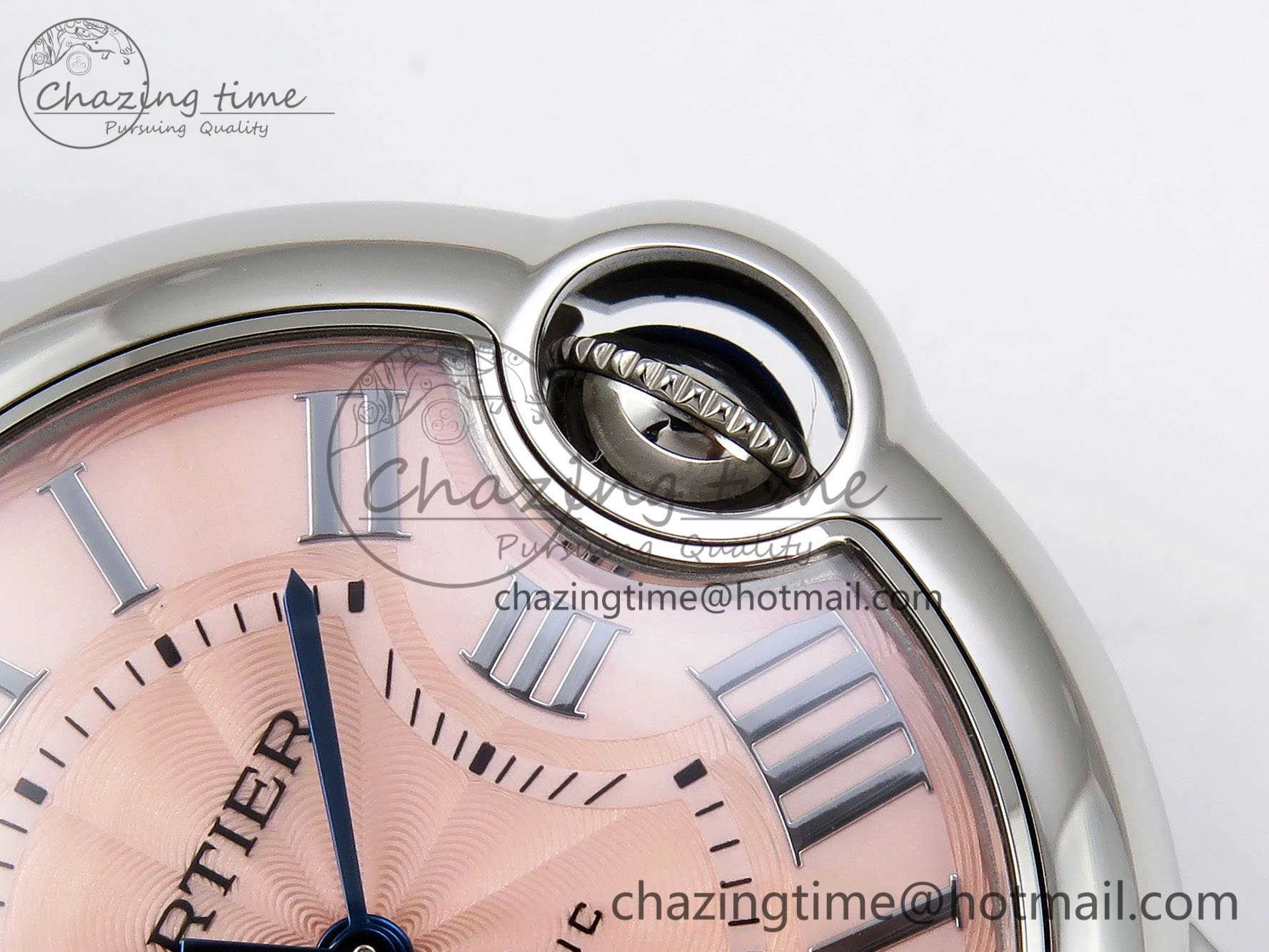 Ballon Bleu 33mm SS AF 1:1 Best Edition Pink Dial on SS Bracelet SEIKO NH05A