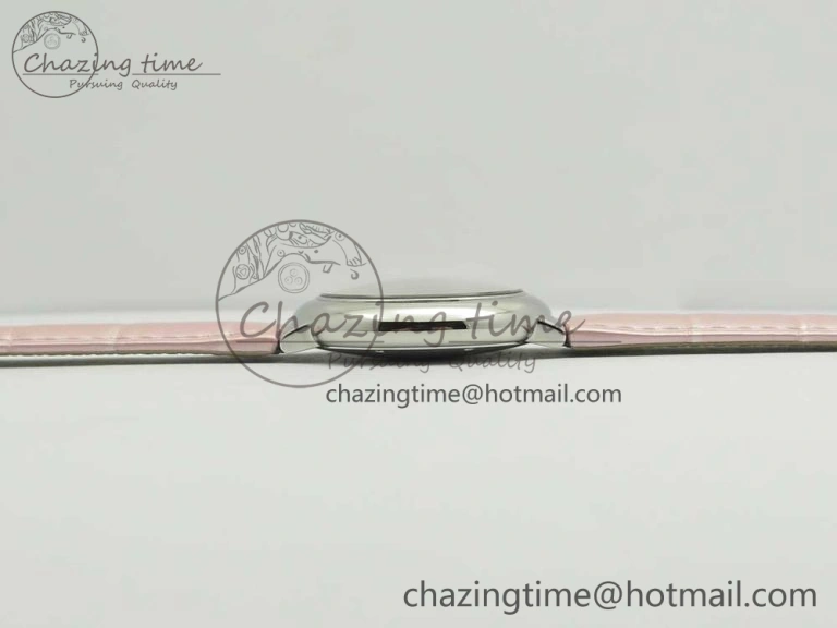 Ballon Bleu 33mm SS AF 1:1 Best Edition Pink MOP Dial on Pink Crocodile Strap NH05A