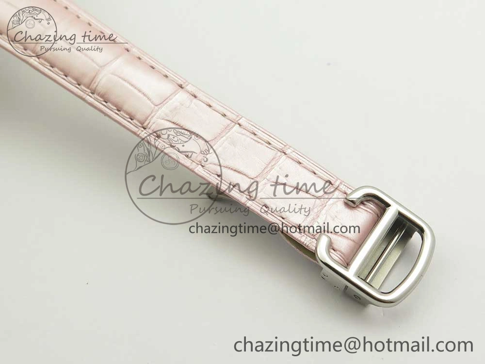 Ballon Bleu 33mm SS AF 1:1 Best Edition Pink Textured Dial On Pink Leather Strap Cal.076